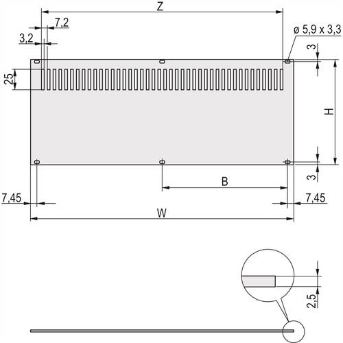 Schroff 30849014 Rückwand von Schroff