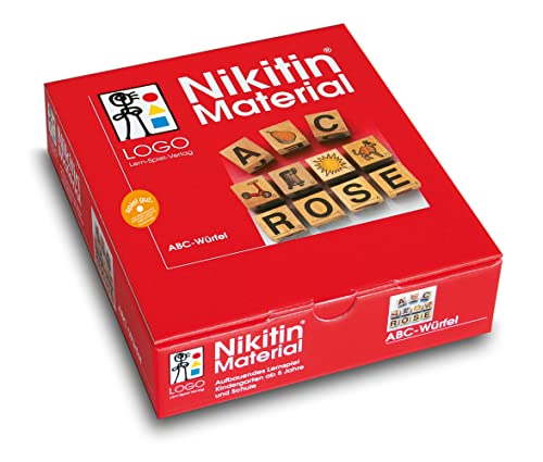 Unbekannt Logo Lern-Spiel-Verlag, Nikitin-Material zur Frühförderung, ABC-Würfel. Nr.3007,White, 19.3 x 5.7 x 22.6 cm von SCHUBI