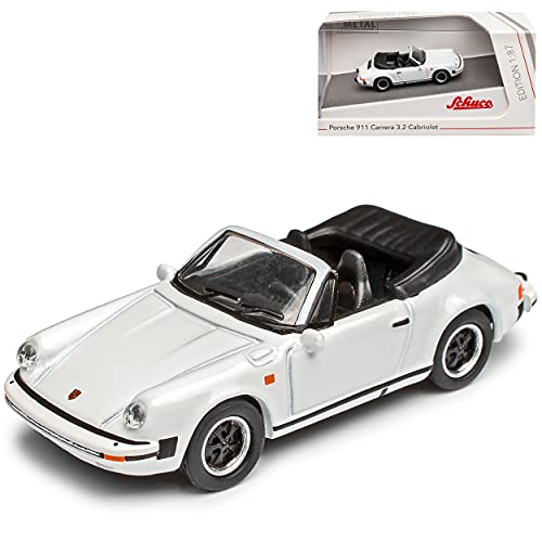 Porsche 911 3.2 G-Modell Weiss Cabrio 1973-1989 H0 1/87 Schuco Modell Auto von Schuco Porsche