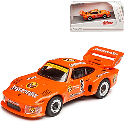 Porsche 935 930 911 Nr 8 Jagermeister Orange 1976-1981 H0 1/87 Schuco Modell Auto von Schuco Porsche