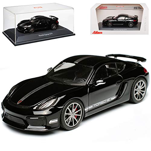 Porsche Cayman 981c GT4 Coupe Schwarz mit Silbernen Streifen 2013-2016 1/43 Schuco Modell Auto Modell Auto Porsche Cayman 981c GT4 Coupe Schwarz mit Silbernen Streifen 2013-2016 1/43 Schuco Modell Auto Modell Auto von Schuco Porsche