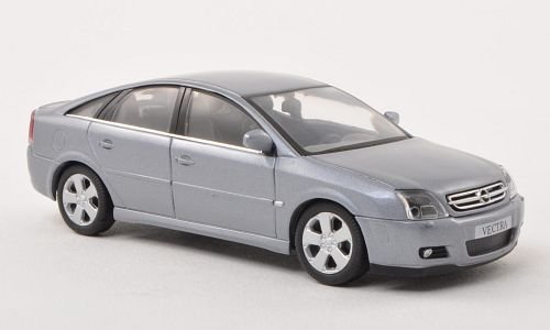 Schuco 1:43 Modellauto: Opel Vectra C GTS, met.-blau-grau, Fließheck, für Erwachsene, ohne Batterien, automatisch von Schuco