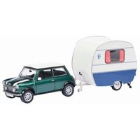 SCHUCO 450241500 1:43 Mini Cooper mit Anhänger von Schuco