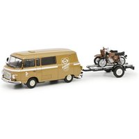 SCHUCO 450364200 1:43 Barkas B1000 und Anhänger mit 2 Motorrädern SCHUCO 450364200 1:43 Barkas B1000 und Anhänger mit 2 Motorrädern von Schuco