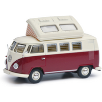 SCHUCO 450377900 1:43 VW T1b Camper rot/beige SCHUCO 450377900 1:43 VW T1b Camper rot/beige von Schuco