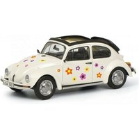 SCHUCO 450389600 1:43 VW Käfer Open Air "Blumen-Dekor", weiß SCHUCO 450389600 1:43 VW Käfer Open Air "Blumen-Dekor", weiß von Schuco