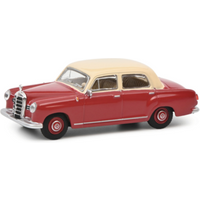 SCHUCO 452034200 1:64 „Ponton-Mercedes“ MB 180 D rot/beige von Schuco