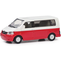 SCHUCO 452665910 1:87 MHI VW T5 Bus rot/weiß SCHUCO 452665910 1:87 MHI VW T5 Bus rot/weiß von Schuco