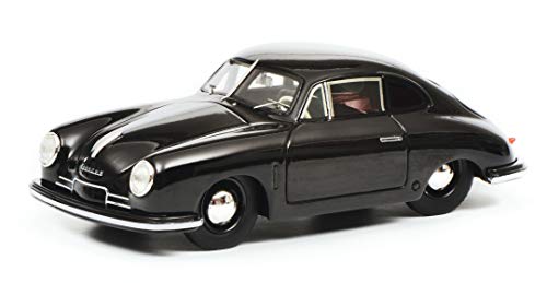 Schuco 450879900 Porsche 356 Gmünd, schw. 1:43 450879900-Porsche, Modellauto, Modellfahrzeug, schwarz von Schuco