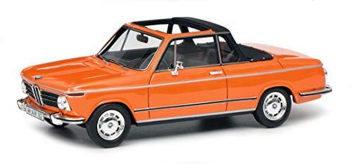 Schuco 450908600, orange BMW 2002 Cabrio, Baur, Resin, Modellauto, 1:43 von Schuco