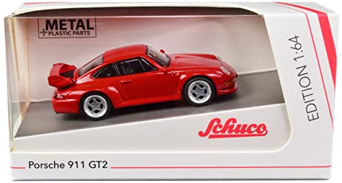 Schuco 452027100 Auto Modellauto, Rot/Ausflug, einfarbig (Getaway Solids), Medium von Schuco