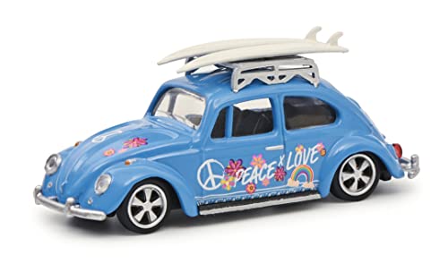 Schuco Modellfahrzeug VW Käfer Surfer blau 1:64 von Schuco