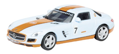 Schuco 452603800 - Mercedes Benz SLS AMG Gulf, Coupe, Die-Cast, Maßstab 1:87, blau/orange Schuco 452603800 - Mercedes Benz SLS AMG Gulf, Coupe, Die-Cast, Maßstab 1:87, blau/orange von Schuco