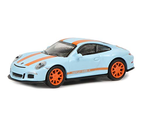 Schuco 452637500 Porsche 911 R,/orange 1:87 452637500-Porsche, blau, Modellauto, Modellfahrzeug von Schuco