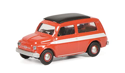 Schuco 452651500 FIAT 500 Giardiniera, Modellfahrzeug, Maßstab 1:87, rot mit weißem Streifen beidseitig Schuco 452651500 FIAT 500 Giardiniera, Modellfahrzeug, Maßstab 1:87, rot mit weißem Streifen beidseitig von Schuco