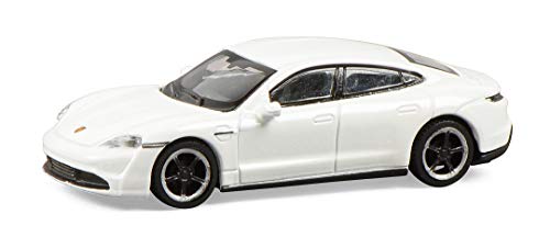 Schuco 452655800 Porsche Taycan, Turbo S, Carrera, Modellauto, Maßstab 1:87, weiß-metallic, Youth Large / 11-13 Schuco 452655800 Porsche Taycan, Turbo S, Carrera, Modellauto, Maßstab 1:87, weiß-metallic, Youth Large / 11-13 von Schuco