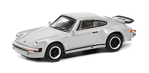 Schuco 452656200 Porsche 911 (930),Turbo, Modellauto, Maßstab 1:87, Silber mit schwarzem Interieur von Schuco