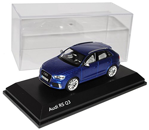 Schuco A-U-D-I Q3 RS Blau Ab 2011 1/43 Modell Auto mit individiuellem Wunschkennzeichen von Schuco