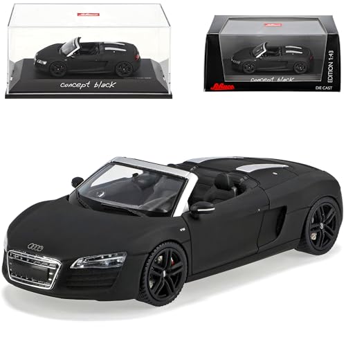 Schuco A-U-D-I R8 Cabrio Concept Matt Schwarz Facelift Ab 2012 1/43 Modell Auto Schuco A-U-D-I R8 Cabrio Concept Matt Schwarz Facelift Ab 2012 1/43 Modell Auto von Schuco