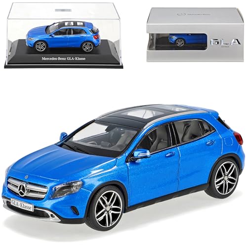 Schuco Mercedes-Benz GLA X156 Südsee Blau SUV Ab 2013 1/43 Modell Auto mit individiuellem Wunschkennzeichen von Schuco