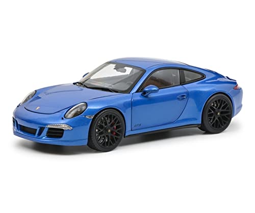 Schuco Porsche 911 (991.1) Carrera GTS Coupe 2014 blau metallic Modellauto 1:18 von Schuco