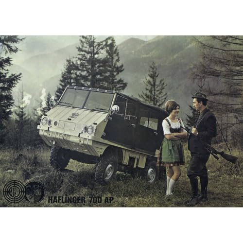 Schuco Steyr Puch Haflinger 1959 - 1974 grün Modellauto 1:18 von Schuco