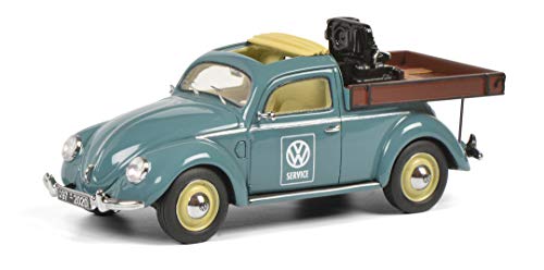 Schuco VW Käfer Beutler Pritsche, mit VW T1 Motor, Ladegut, Resin, Modellauto, 1:43, limitierte Auflage von Schuco