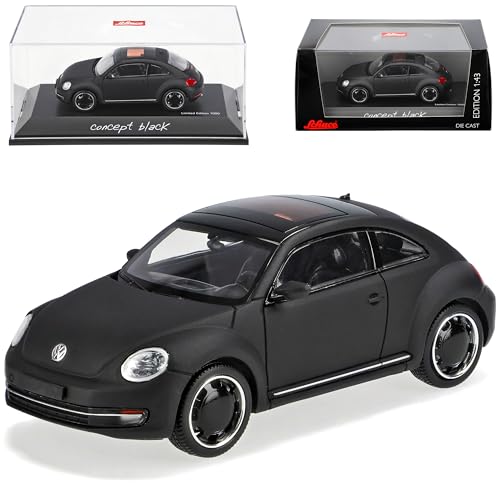 Schuco Volkwagen New Beetle II 2 Ab 2011 Coupe Matt Schwarz 9C 1/43 Modell Auto mit individiuellem Wunschkennzeichen von Schuco