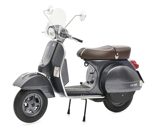 Schuco 450667300 Vespa PX 125 Grigio 1:10 Modellmotorrad Modellfahrzeug, grau von Schuco