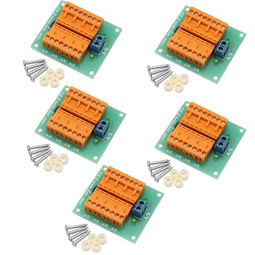 5X 8-Fach Stromverteiler mit Steckverbindern für Modellbau RC Maschinenbau | Max. 30V AC DC DCC 5A | Gleichstrom Wechselstrom | Verschiedene Modelle zur Auswahl von Schürberg