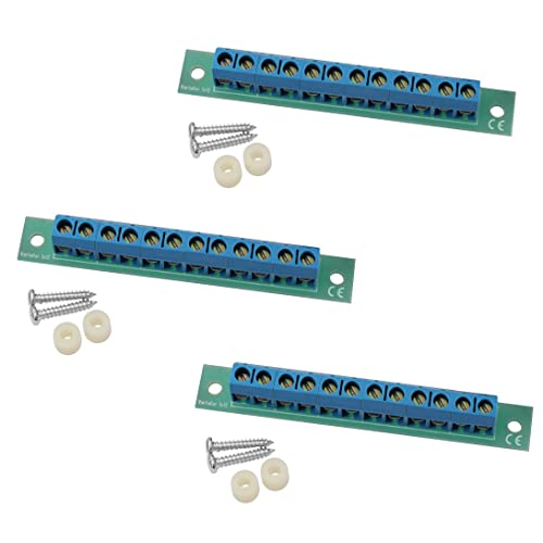 Schürberg Stromverteiler für Modellbau/RC | Gleichstrom & Wechselstrom | Verschiedene Modelle (Schraubklemme 1x12, Liefermenge: 3 Stück.) von Schürberg