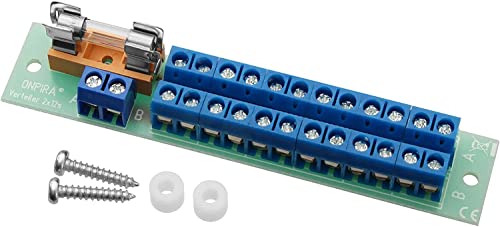 Schürberg Stromverteiler für Modellbau/RC | Gleichstrom & Wechselstrom | Verschiedene Modelle (Schraubklemme 2x12 mit Vorsicherung, Liefermenge: 1 Stück.) von Schürberg