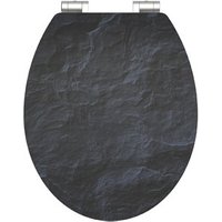 Schütte MDF High-Gloss WC-Sitz mit Absenkautomatik »Black Stone« von Schütte