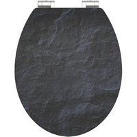 Schütte MDF High-Gloss WC-Sitz mit Absenkautomatik »Black Stone« - weiß von Schütte