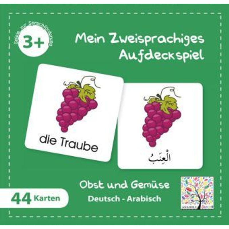 Mein Zweisprachiges Aufdeckspiel, Obst und Gemüse, Arabisch (Kinderspiel) von Schulbuchverlag Anadolu