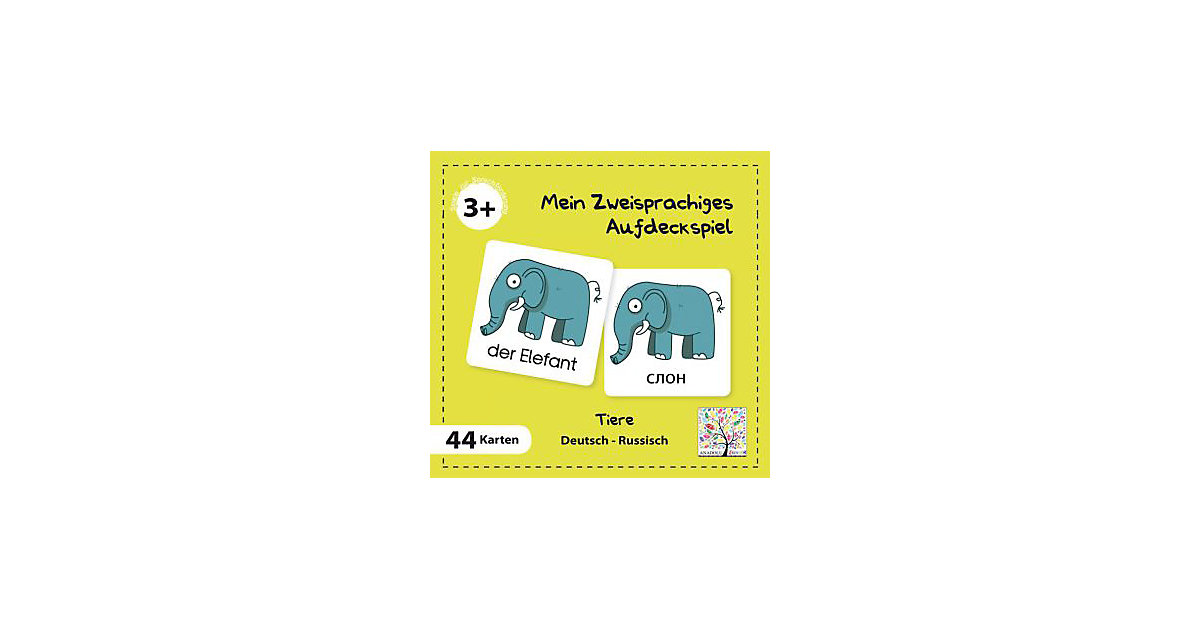 Mein Zweisprachiges Aufdeckspiel, Tiere, Russisch (Kinderspiel) von Schulbuchverlag Anadolu
