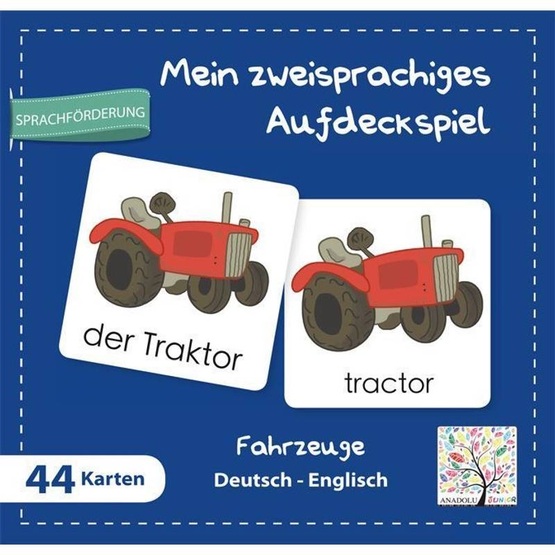 Mein zweisprachiges Aufdeckspiel, Fahrzeuge Deutsch-Englisch (Kinderspiel) von Schulbuchverlag Anadolu
