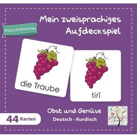 Mein zweisprachiges Aufdeckspiel, Obst und Gemüse, Deutsch-Kurdisch (Kinderspiel) von Schulbuchverlag Anadolu