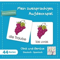 Mein zweisprachiges Aufdeckspiel, Obst und Gemüse Deutsch-Spanisch (Kinderspiel) von Schulbuchverlag Anadolu