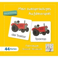 Mein zweisprachiges Aufdeckspiel Fahrzeuge Deutsch-Ukrainisch (Kinderspiel) von Schulbuchverlag Anadolu