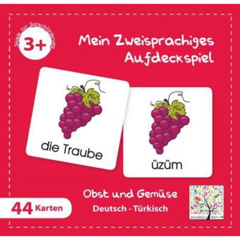 Mein Zweisprachiges Aufdeckspiel, Obst und Gemüse, Türkisch (Kinderspiel) von Schulbuchverlag Anadolu
