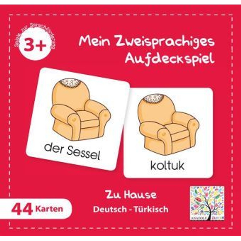 Mein zweisprachiges Aufdeckspiel - Mein Zweisprachiges Aufdeckspiel, Zu Hause, Türkisch (Kinderspiel) von Schulbuchverlag Anadolu