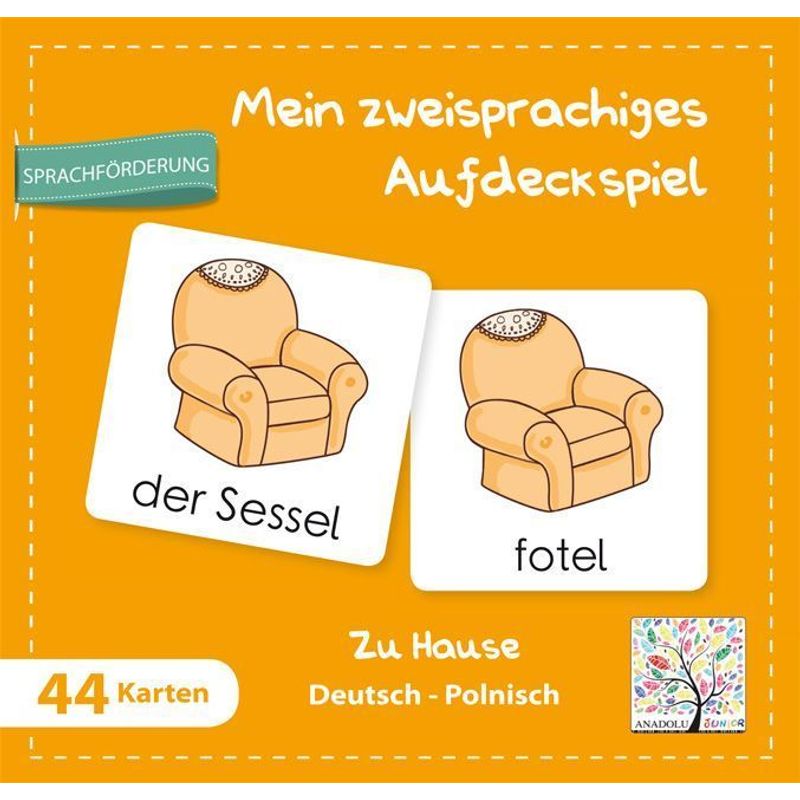 Mein zweisprachiges Aufdeckspiel, Zu Hause Deutsch-Polnisch (Kinderspiel) von Schulbuchverlag Anadolu