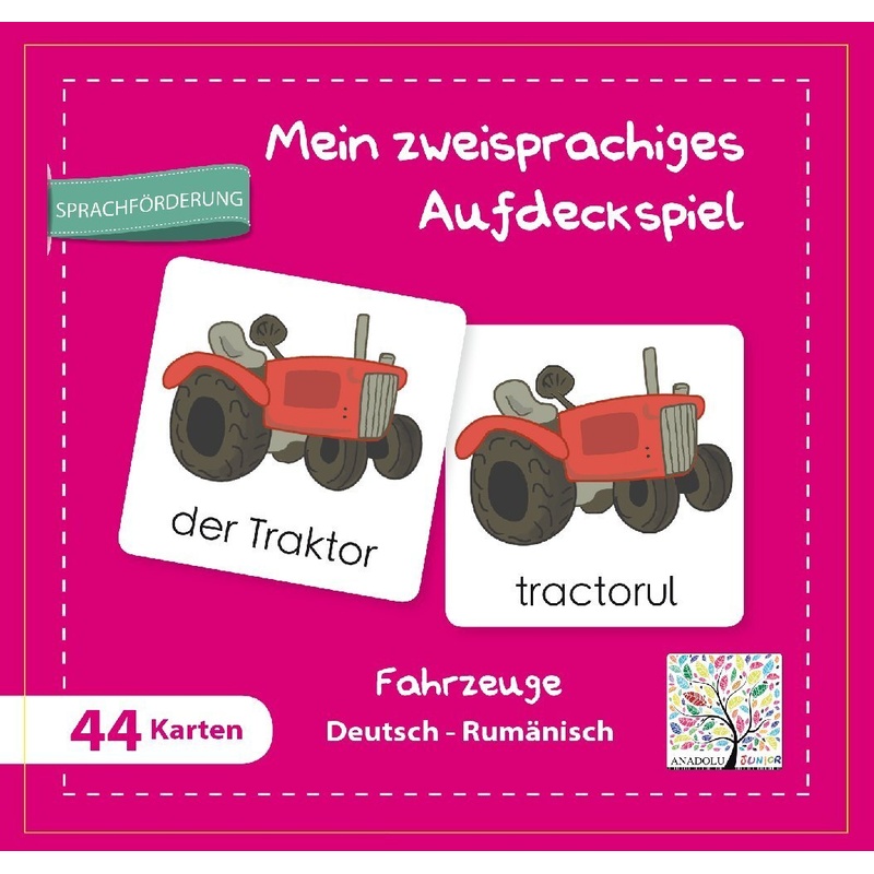 Mein zweisprachiges Aufdeckspiel - Mein zweisprachiges Aufdeckspiel Fahrzeuge Deutsch-Rumänisch (Kinderspiel) von Schulbuchverlag Anadolu