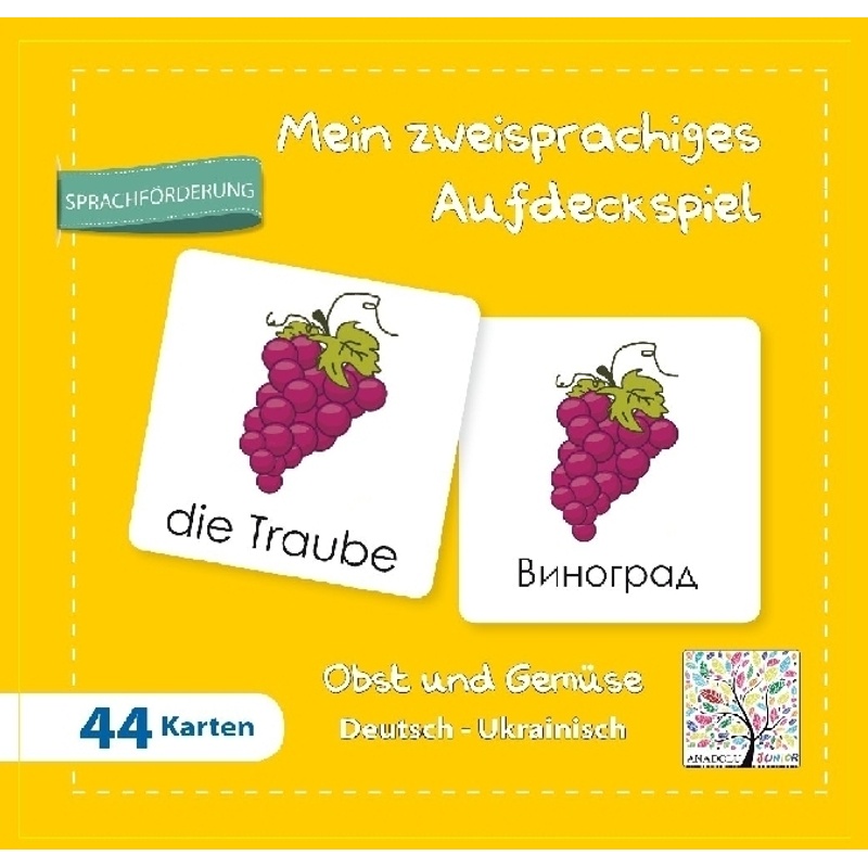 Mein zweisprachiges Aufdeckspiel Obst und Gemüse Deutsch-Ukrainisch (Kinderspiel) von Schulbuchverlag Anadolu