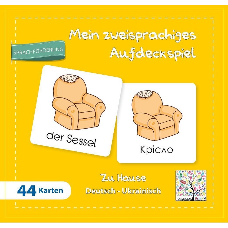 Mein zweisprachiges Aufdeckspiel Zu Hause Deutsch-Ukrainisch (Kinderspiel) von Schulbuchverlag Anadolu