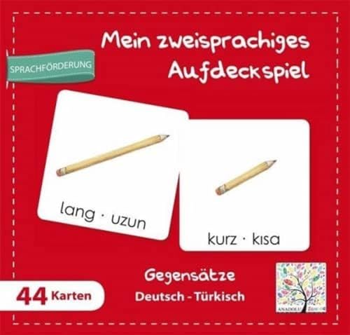 Schulbuchverlag Anadolu Mein zweisprachiges Aufdeckspiel, Gegensätze Deutsch-Türkisch (Kinderspiel) von Schulbuchverlag Anadolu