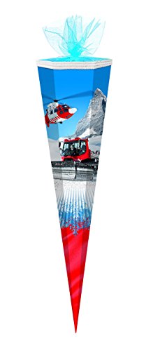 Schultüte / Zuckertüte / 50cm / eckig / "Pisten-Team" Schultüte / Zuckertüte / 50cm / eckig / "Pisten-Team" von Schultüte