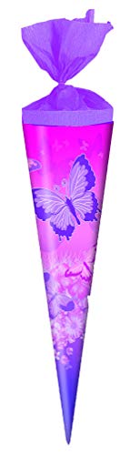 Schultüte / Zuckertüte / Länge: 35cm / rund / "Schmetterlinge" Schultüte / Zuckertüte / Länge: 35cm / rund / "Schmetterlinge" von Schultüte