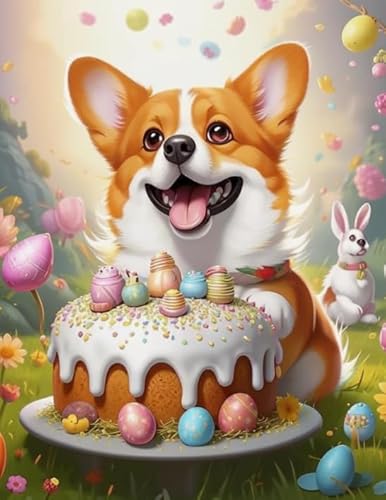 1000 Stück - Corgis Posters - Buntes Abstract Puzzle - Irregulär Puzzle - Lustiges Personalisiertes Spielzeug - Lernspiel Für Erwachsene - Px575Qz von Schwagebo